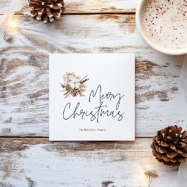 Tarjeta Festiva Navidades minimalistas