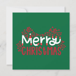Tarjeta Festiva Navidades minimalistas de la Compañía Navideña