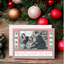 Navidades minimalistas de tiras de pinzas año foto