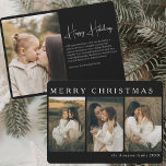 Tarjeta Festiva Navidades minimalistas elegantes simples 4 foto ne<br><div class="desc">Añade un toque de elegancia a tu correo con nuestra etiqueta de dirección de retorno de guión negro elegante Minimalista. Estas etiquetas personalizadas presentan una caligrafía negra elegante en un diseño limpio y minimalista, lo que crea una manera elegante y sin esfuerzo de adornar cada letra y paquete. Ideal para...</div>