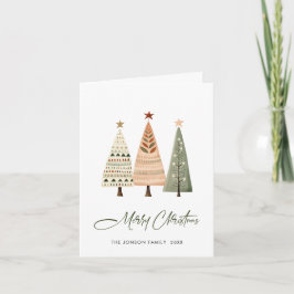 Tarjeta Festiva Navidades minimalistas y elegantes