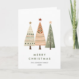 Tarjeta Festiva Navidades minimalistas y elegantes