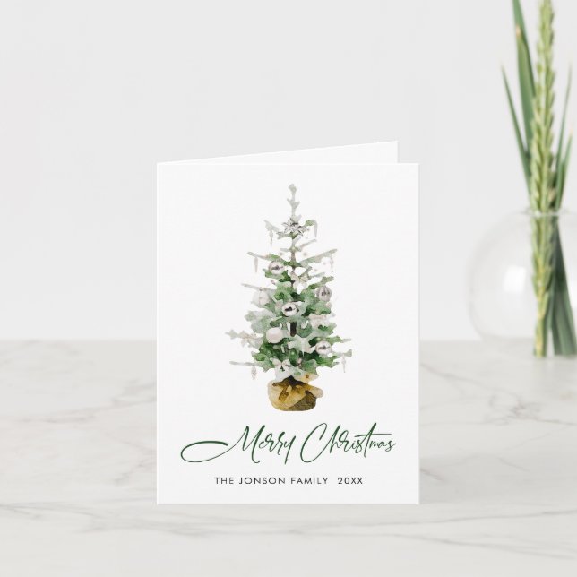 Tarjeta Festiva Navidades minimalistas y elegantes (Anverso)