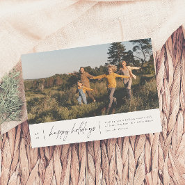 Tarjeta Festiva Navidades Mínimos Modernos Felices Fiestas