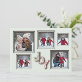 Tarjeta Festiva Navidades Mint 3D 5 Familia de fotos