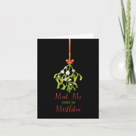 Tarjeta Festiva Navidades Mistletoe
