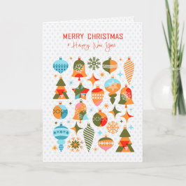 Tarjeta Festiva Navidades modernos