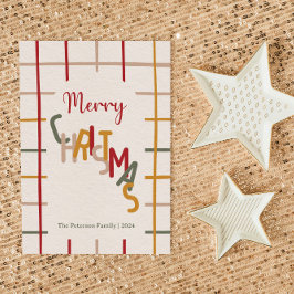 Tarjeta Festiva Navidades modernos