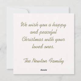 Tarjeta Festiva Navidades modernos
