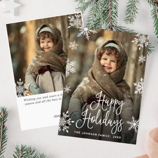 Tarjeta Festiva Navidades modernos 2 saludo de fotos (Subido por el creador)