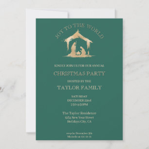 Tarjeta Festiva Navidades modernos cenan Fiesta Natividad religios