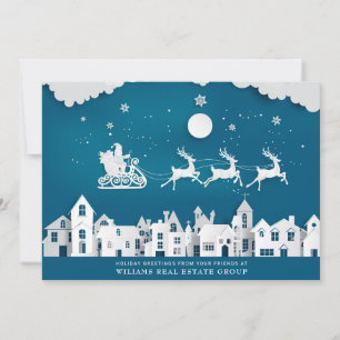 Tarjeta Festiva Navidades modernos Composición Saludo Corporativo