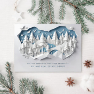 Tarjeta Festiva Navidades modernos Composición Saludo Corporativo