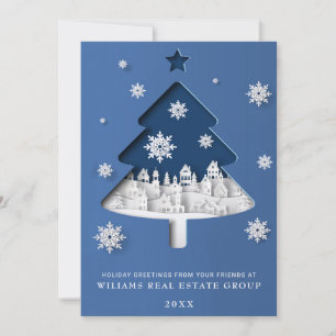 Tarjeta Festiva Navidades modernos Composición Saludo Corporativo