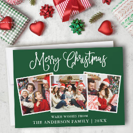 Tarjeta Festiva Navidades modernos de caligrafía divertida 3 Foto