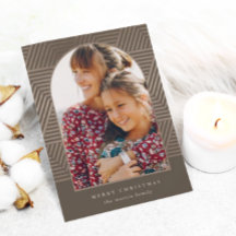 Navidades modernos de fotos geométricas de Feliz N