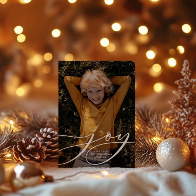 Tarjeta Festiva Navidades modernos de guión de alegría botánica mí (Subido por el creador)