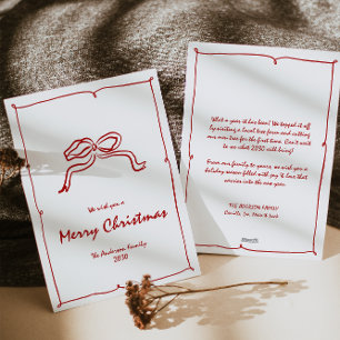 Tarjeta Festiva Navidades modernos de Red Knot