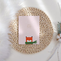 Navidades modernos de Winter Cute Scandi Fox