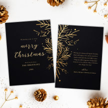Navidades modernos Festividad Gold Elegant Black