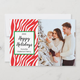 Tarjeta Festiva Navidades modernos foto de Personalizado de banda 