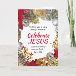 Tarjeta Festiva Navidades modernos fueron Navidades de CELEBRADO J