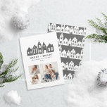 Tarjeta Festiva Navidades modernos mínimos Casas nórdicas 3 foto<br><div class="desc">Modernas y minimalistas Navidades de Japón casas nórdicas elegante diseño sencillo de tarjetas de vacaciones 3 fotos</div>
