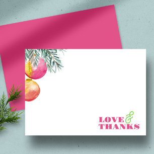 Tarjeta Festiva Navidades modernos Stationery gracias a acuarela