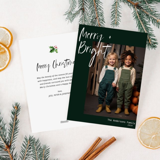 Tarjeta Festiva navidades modernos y alegres (Subido por el creador)