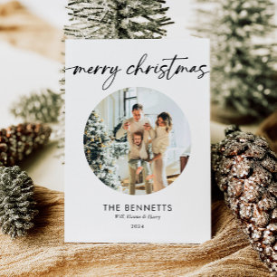 Tarjeta Festiva Navidades modernos y elegantes