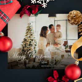 Tarjeta Festiva Navidades modernos y elegantes