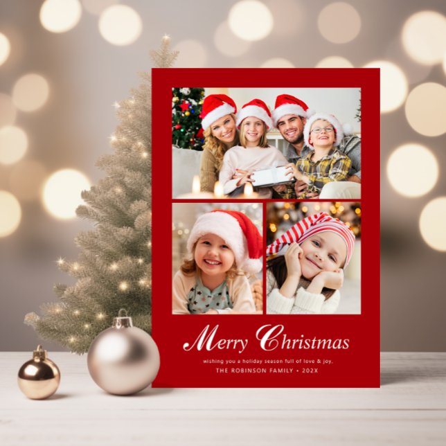 Tarjeta Festiva Navidades modernos y elegantes de letras (Subido por el creador)