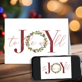 Tarjeta Festiva Navidades modernos y elegantes disfrutan de la gue