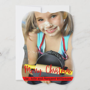 Tarjeta Festiva Navidades modernos y sin tiempo para foto cortada