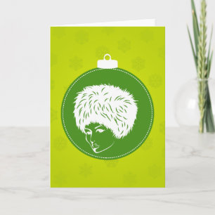 Tarjeta Festiva Navidades Modish Lime