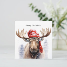 Tarjeta Festiva Navidades Moose Card