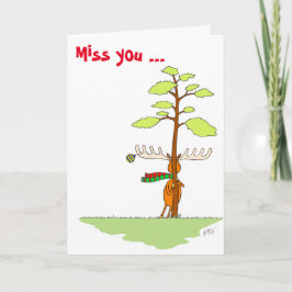 Tarjeta Festiva Navidades: Moose (Shy)