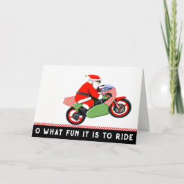 Tarjeta Festiva Navidades Motocross