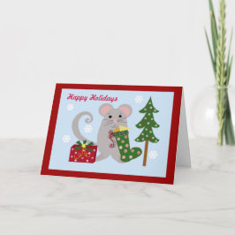 Tarjeta Festiva Navidades Mouse