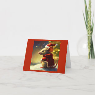 Tarjeta Festiva Navidades Mouse 4