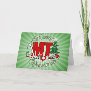 Tarjeta Festiva NAVIDADES MT Terapia de Masaje
