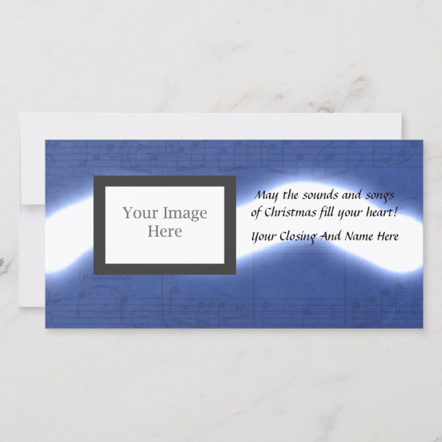 Tarjeta Festiva Navidades musicales (Anverso)