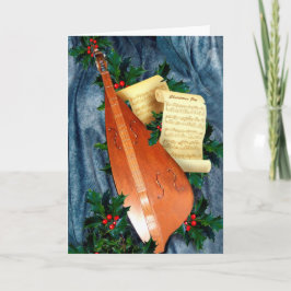 Tarjeta Festiva Navidades musicales saludando