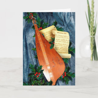 Tarjeta Festiva Navidades musicales saludando