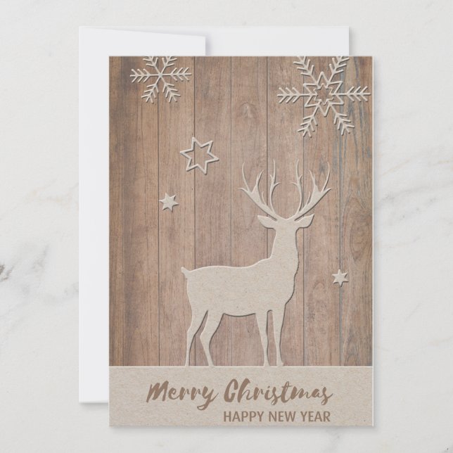 Tarjeta Festiva Navidades muy venados (Anverso)