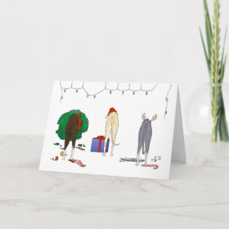 Tarjeta Festiva Navidades Nada Más Que Un Blanco