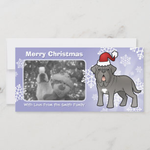 Tarjeta Festiva Navidades Napolitano Mastiff