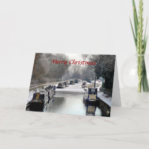 TARJETA FESTIVA NAVIDADES NARROWBOATS