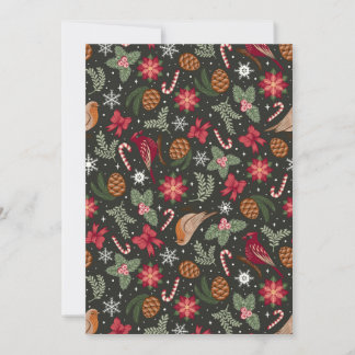 Tarjeta Festiva Navidades naturales de Ditsy