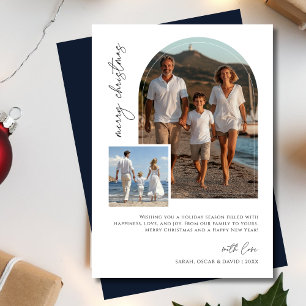 Tarjeta Festiva Navidades náuticos familiares divertidos